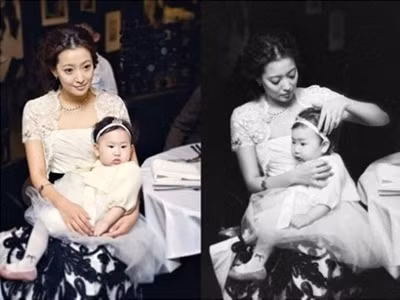 Kim Hee Sun khoe con gái