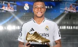 Mbappe nhận giải Chiếc giày Vàng châu Âu 