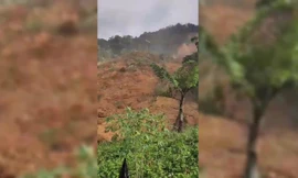 Sạt lở kinh hoàng ở xã biên giới Đà Nẵng