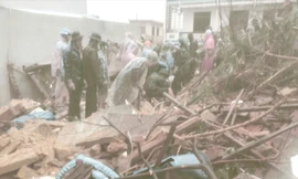 Tìm thấy cụ bà tử nạn trong ngôi nhà bị đất đá đè sập ở Quy Nhơn