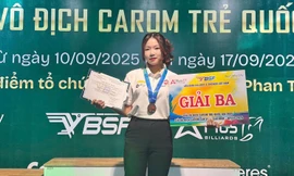 Sinh viên ngành Bác sĩ Đa khoa của ĐH Duy Tân giành giải Ba tại Carom Cúp Quốc gia VBSF-Aplus 2025