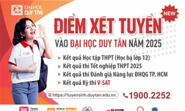 ĐIỂM XÉT TUYỂN VÀO ĐẠI HỌC DUY TÂN ĐỢT 1 NĂM 2025 Mã trường: DDT