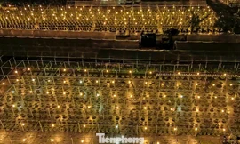 Nông dân Đà Nẵng chong đèn xuyên đêm chăm vụ hoa Tết