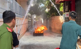 Huế lần đầu tiên có mô hình chữa cháy trong hẻm sâu, tận dụng tối đa ‘5 phút vàng’