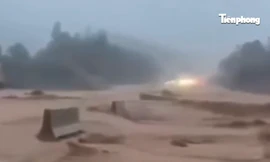 Lũ kinh hoàng trên cao tốc La Sơn - Túy Loan