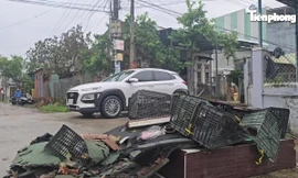 Cả làng dựng rào ngăn dòng xe qua khu dân cư tránh trạm thu phí BOT 