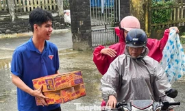 Vừa thoát lũ lại chung tay vì người dân vùng lũ