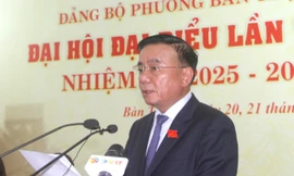 Thường trực Ban Bí thư Trần Cẩm Tú phát biểu chỉ đạo tại Đại hội.