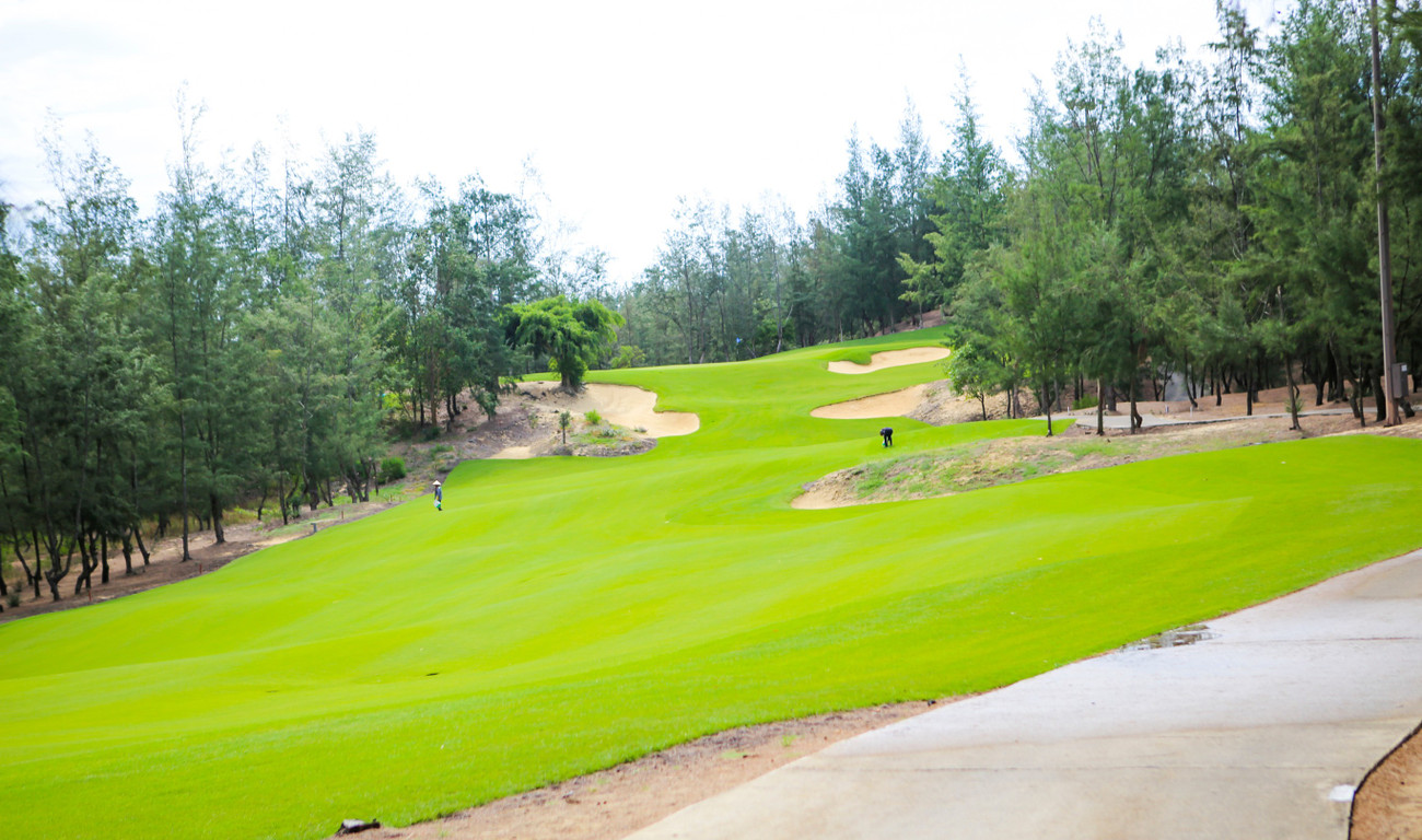 Гольф-клуб FLC Golf Links Quy Nhon состоит из двух полей: Ocean и Mountain, каждое из которых насчитывает 18 лунок. На Ocean, где пройдёт Национальный чемпионат по гольфу VinFast Cup - Gia Lai 2025, первые 9 лунок — это история морского ветра, сосновых лесов, песчаных дюн и скольжения по зелёной траве. img-0486.jpg
