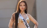 Thu Ngân và thí sinh Hoa hậu Liên lục địa khoe dáng với bikini