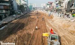 Cận cảnh công trường Vành đai 1 Hà Nội những ngày đầu năm