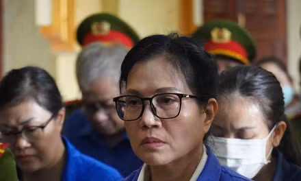 Bà Lê Thúy Hằng tại phiên tòa.