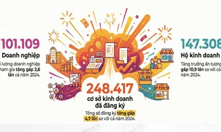 Chiến dịch chuyển đổi thuế khoán sang kê khai sang hộ kinh doanh đạt nhiều thành tích. Ảnh. Ban NVT. 