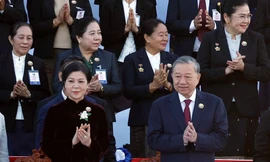 Tổng Bí thư Tô Lâm và Phu nhân dự Lễ kỷ niệm 50 năm Quốc khánh Lào