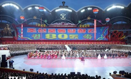 Tổng Bí thư Tô Lâm dự Lễ duyệt binh kỷ niệm 80 năm thành lập Đảng Lao động Triều Tiên