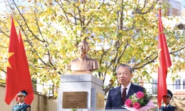 Tổng Bí thư Tô Lâm dự lễ khánh thành Tượng đài Chủ tịch Hồ Chí Minh ở Sofia