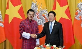 Chủ tịch nước Lương Cường chủ trì lễ đón cấp Nhà nước Quốc vương Bhutan