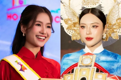 Đại sứ áo dài Nguyễn Thanh Hà, Tô Diệp Hà mang cả chợ Bến Thành đến lễ hội