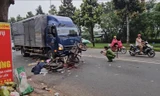 Tai nạn liên hoàn ở TPHCM, người thu gom rác tử vong 