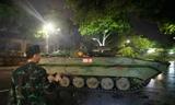 Xe tăng, thiết giáp 'hành quân' về Hà Nội trong đêm để chuẩn bị diễu binh