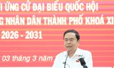 Chủ tịch Quốc hội Trần Thanh Mẫn tiếp xúc cử tri tại TPHCM