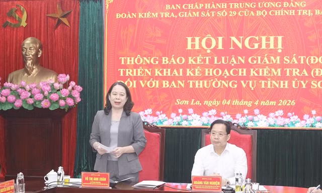 Thông báo kết luận giám sát đối với Ban Thường vụ Tỉnh ủy Sơn La