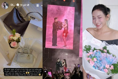 Sao Việt 8/3: Bích Phương được Tăng Duy Tân tặng hoa, Khả Như công khai bạn trai