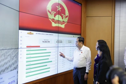 Toàn cảnh cử tri cả nước trong 'Ngày hội non sông'