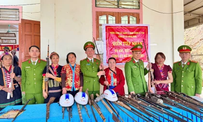 Thu hồi hàng loạt vũ khí 'nóng' ở các xã miền núi Nghệ An