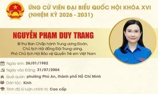 Chị Nguyễn Phạm Duy Trang ứng cử đại biểu Quốc hội khóa XVI
