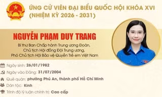 Chị Nguyễn Phạm Duy Trang ứng cử đại biểu Quốc hội khóa XVI