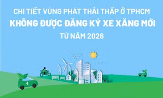 [Infographic] Chi tiết vùng phát thải thấp ở TPHCM dự kiến cấm đăng ký xe xăng từ 2026