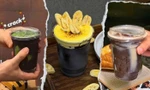 Bắt trend "bóp ly kêu rộp rộp": Giới trẻ mê đắm thức uống phủ sôcôla giòn rụm