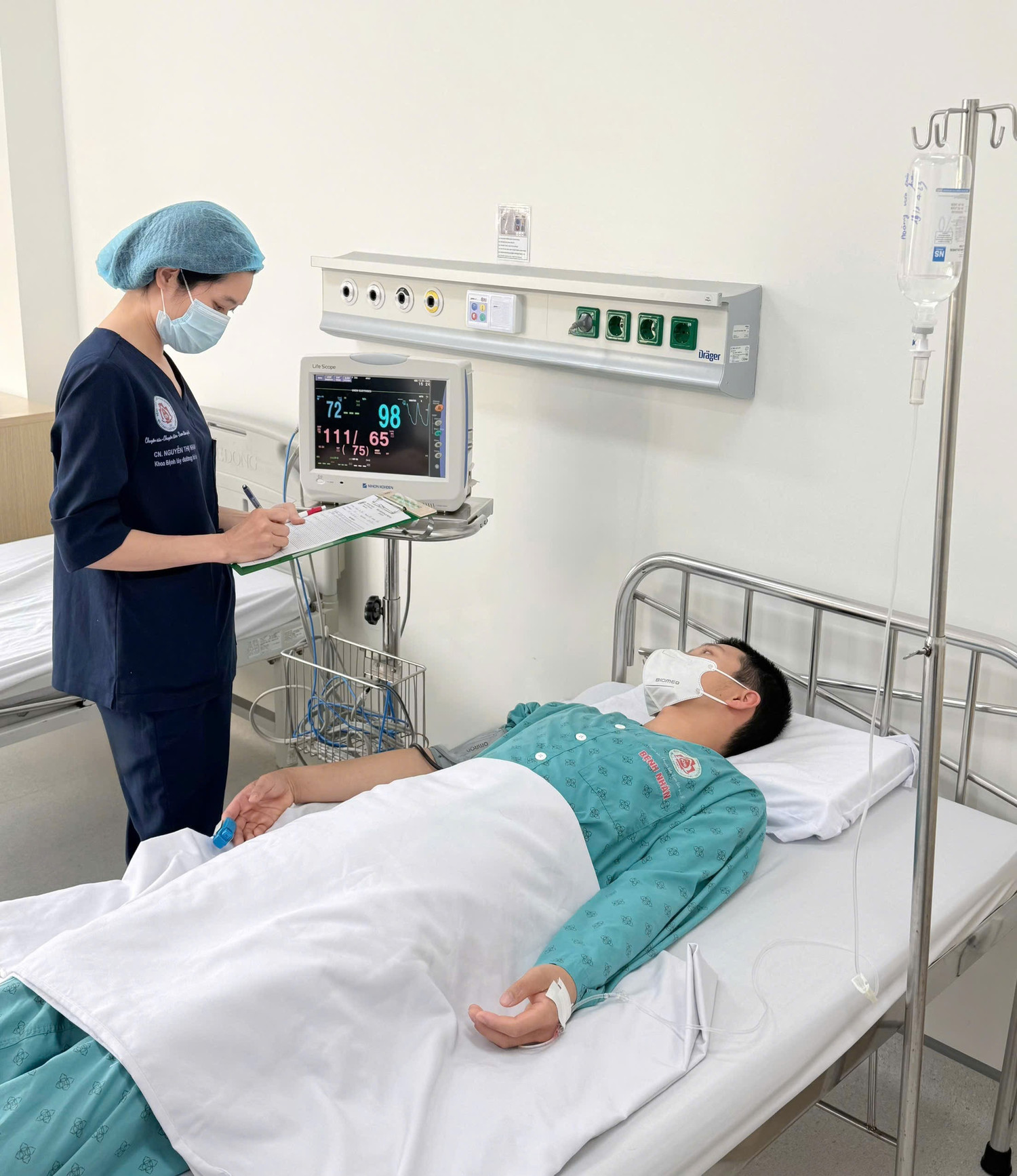 Bệnh nhân sau 3 ngày điều trị tại Bệnh viện Quân đội 108 đã ổn định