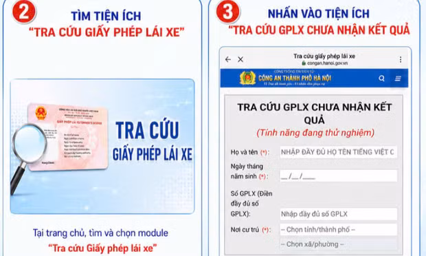 Từ 13/7, người dân ở Hà Nội có thể tự tra cứu tiến độ cấp, đổi GPLX