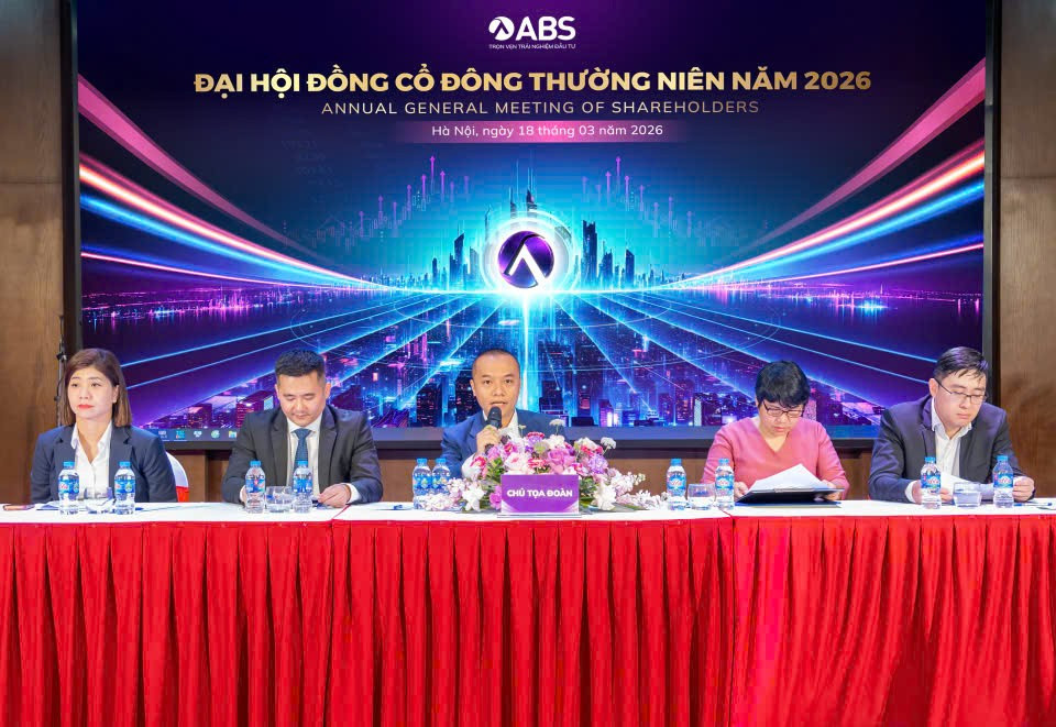 ABS tổ chức ĐHĐCĐ 2026, thông qua kế hoạch tăng vốn hơn 3.000 tỷ đồng