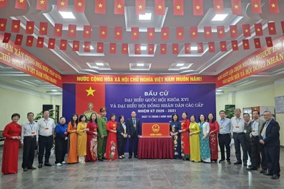 Khai mạc bầu cử đại biểu Quốc hội khóa XVI và đại biểu HĐND các cấp nhiệm kỳ 2026-2031 tại Trường ĐH Thủy lợi