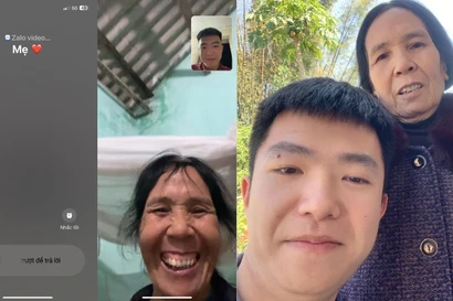Cuộc gọi Zalo đầu tiên của mẹ và niềm hạnh phúc giản dị của người con làm ăn xa nhà