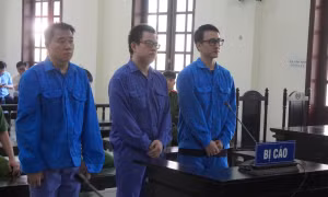 3 bị cáo tại phiên tòa.