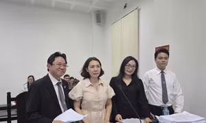 Một góc phiên tòa vụ ly hôn 1.200 tỷ đồng.