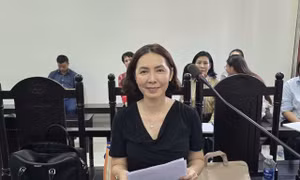 Một góc phòng xử án.