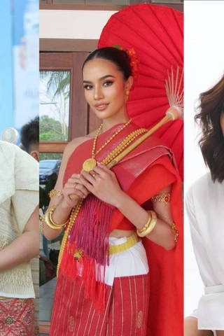 Chiêm ngưỡng dàn Hoa hậu 'đỉnh nóc, kịch trần' của Thái Lan cầm biển dẫn đoàn trong Lễ khai mạc SEA Games 33