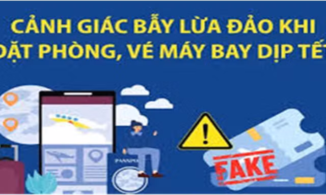 Bộ Công an cảnh báo lừa đảo vé máy bay, đặt phòng giá rẻ dịp Tết
