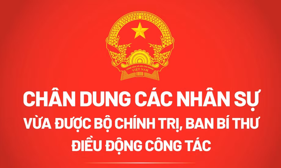 Chân dung các nhân sự vừa được Bộ Chính trị, Ban Bí thư điều động công tác
