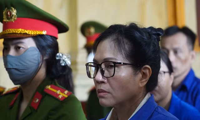 Bà Lê Thúy Hằng tại phiên tòa.