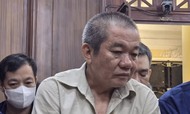Bị cáo Hồ Văn Búp tại phiên tòa.
