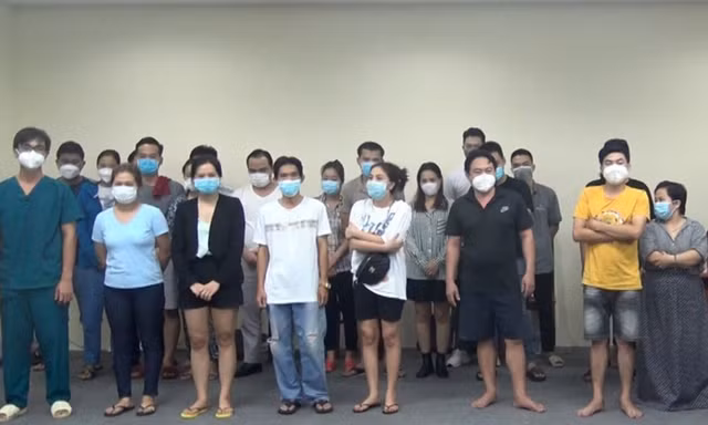 Các bị can trong vụ án. Ảnh: CA