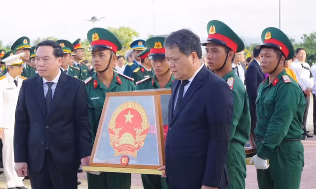 Khánh Hòa tổ chức truy điệu, an táng 8 hài cốt liệt sĩ