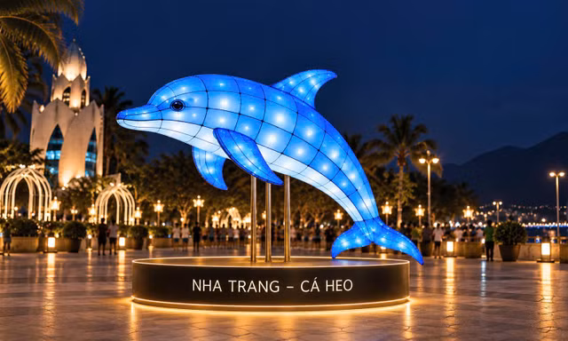 Chiêm ngưỡng linh vật khổng lồ tại lễ hội Trung thu ở Khánh Hòa
