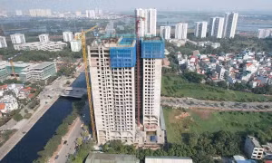 Bất ngờ giá chung cư vùng ven Hà Nội tăng mạnh, vượt nội đô